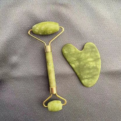 Yeşim Doğal Sha Yüz Masaj Taşı - lumiafemme